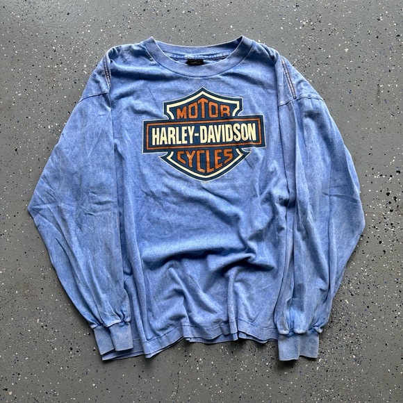 Harley-Davidson Other - Harley-Davidson Mens XL Vintage 90s Single Stitch Long Sleeve T-Shirt Faded
